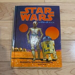 3/$40 - STAR WARS A POP-UP BOOK by Wayne Douglas Barlowe 1978 vintage sci-fi